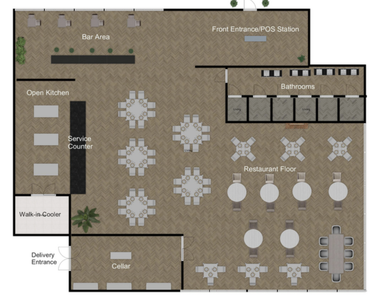 restaurant floor plan layout
